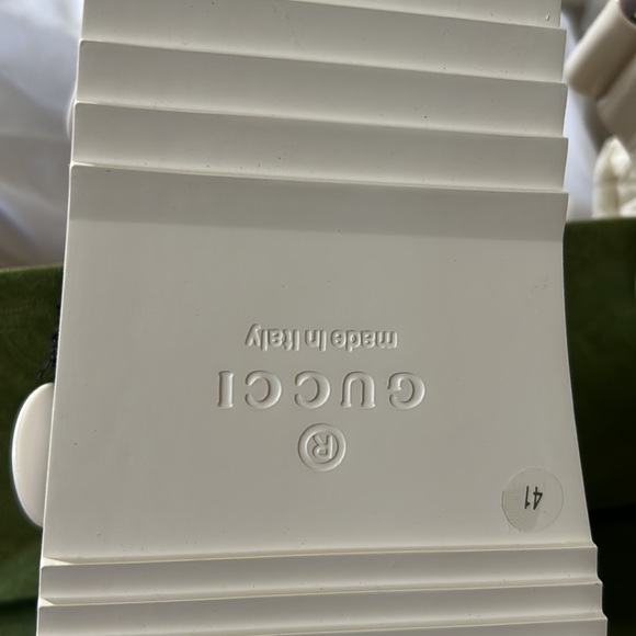 Gucci Dusty white Rubber Sandals size 41(11) - Picture 7 of 12